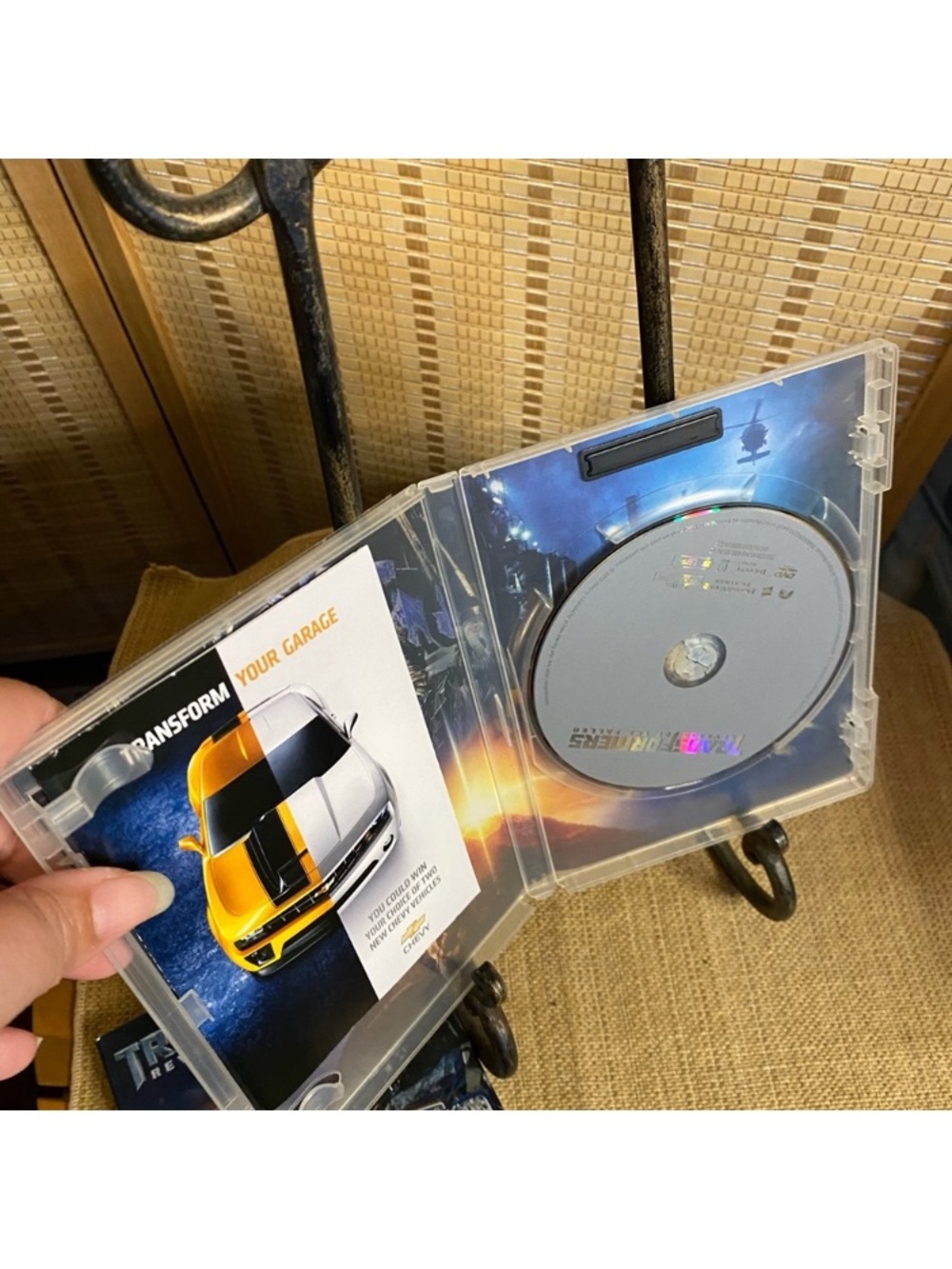 Yellow and Black Racing-Themed DVD Case with Insert